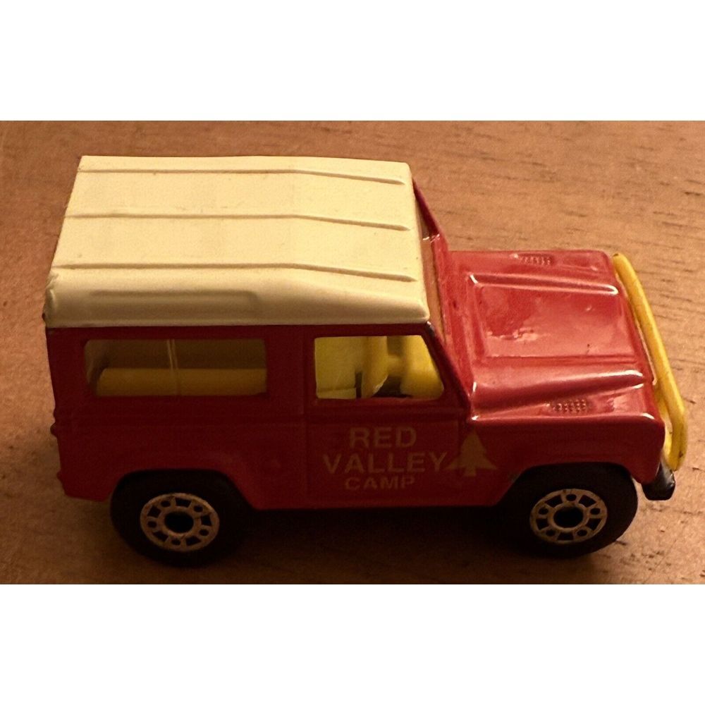 VINTAGE‎ - 1980'S MATCHBOX - LAND ROVER NINETY  Red Valley Camp